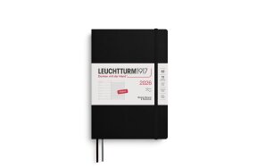 LEUCHTTURM WEEKLY PLANNER 2026 & NB A5 SC 12 MONTHS BLACK 372671